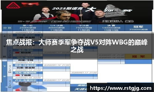 焦点战报：大师赛季军争夺战V5对阵WBG的巅峰之战